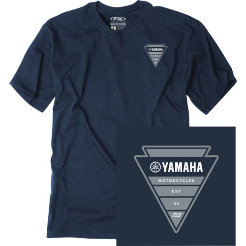 Factory Effex #28-87234 - Yamaha Arrow T-Shirt - Navy - Large