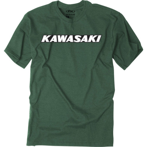 Factory Effex #28-87126 - Kawasaki Vintage T-Shirt - Forest Green - XL