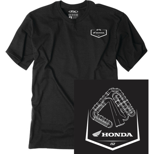 Factory Effex #28-87306 - Honda Track T-Shirt - Black - XL