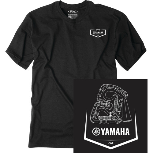 Factory Effex #28-87206 - Yamaha Track T-Shirt - Black - XL