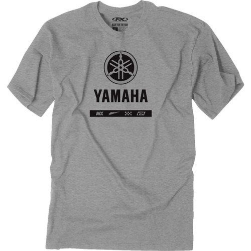 Factory Effex #27-87238 - Yamaha Alpha T-Shirt - Heather Gray - 2XL