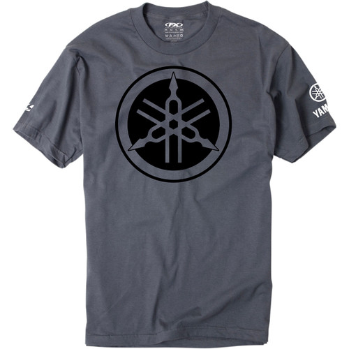 Factory Effex #16-88294 - Yamaha Tuning Fork T-Shirt - Charcoal Gray - XL