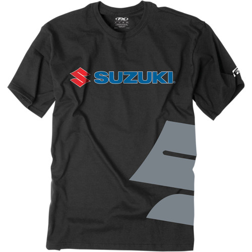 Factory Effex #15-88476 - Suzuki Big S T-Shirt - Black - 2XL