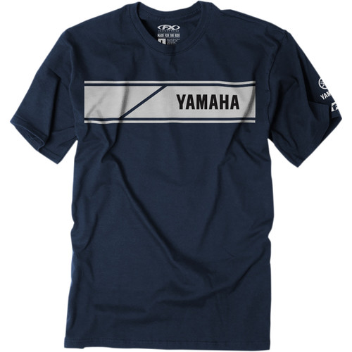 Factory Effex #22-87224 - Yamaha Speed Block T-Shirt - Navy - Large