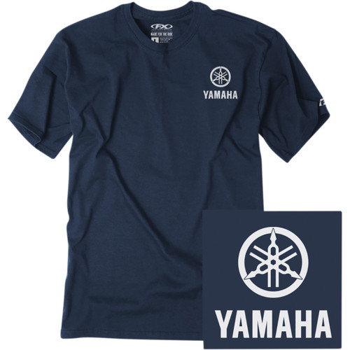 Factory Effex #24-87204 - Yamaha Icon T-Shirt - Navy - Large