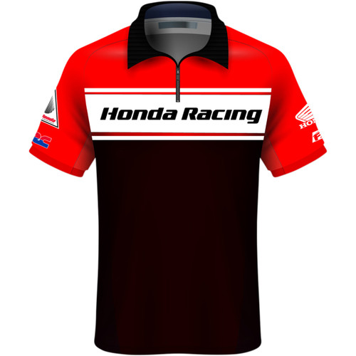 Factory Effex #23-85308 - Honda Team Pit Shirt - Red/Black/White - 2XL