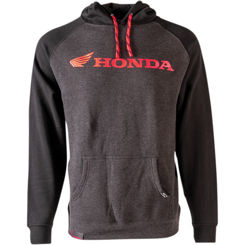 Factory Effex #24-88302 - Honda Landscape Pullover Hoodie - Charcoal/Black - Medium