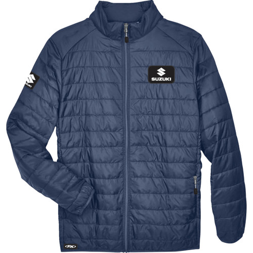 Factory Effex #28-85418 - Suzuki Puffer Jacket - Navy - 2XL