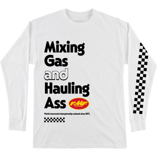 FMF #HO24119900WHTLG - World Famous Long-Sleeve T-Shirt - White - Large