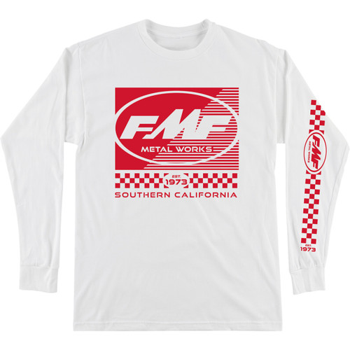 FMF #HO24119901WHTMD - Metal Works Long-Sleeve T-Shirt - White - Medium