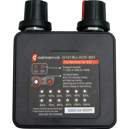 Gerbing Heated Clothing #G1218U-ACC-931-001-1 - Dual Wireless Temp Controller - 12 V - Remote