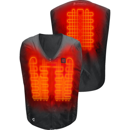 Gerbing Heated Clothing #GERVTLN7VUNIBLKSM - 7V Battery Heated Vest Liner - Black - S/M