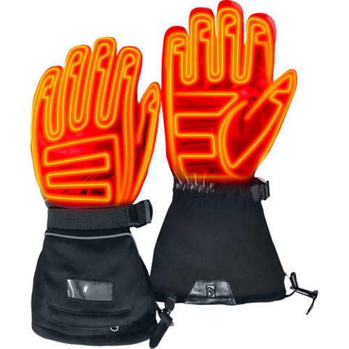 Gerbing Heated Clothing #GERGLVGT512VBLKS - GT5 12 V Hybrid Heated Gloves - Black - Small
