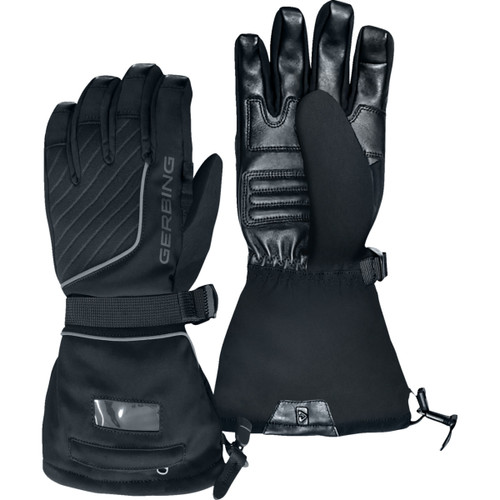 Gerbing Heated Clothing #GERGLVGT512VBLKM - GT5 12 V Hybrid Heated Gloves - Black - Medium