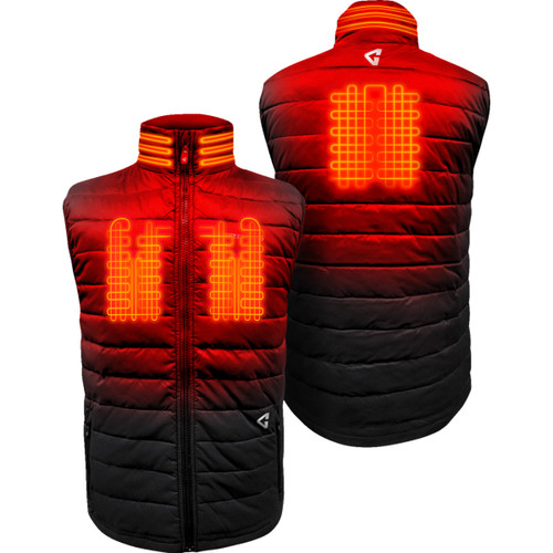 Gerbing Heated Clothing #GER-KPVST-7V-M-B-XXL - 7V Khione Puffer Heated Vest 2.0 - Black - 2XL