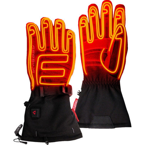 Gerbing Heated Clothing #GER-GVS7-W-B-L - Women's 7 V S7 Battery Heated Gloves - Black - Large