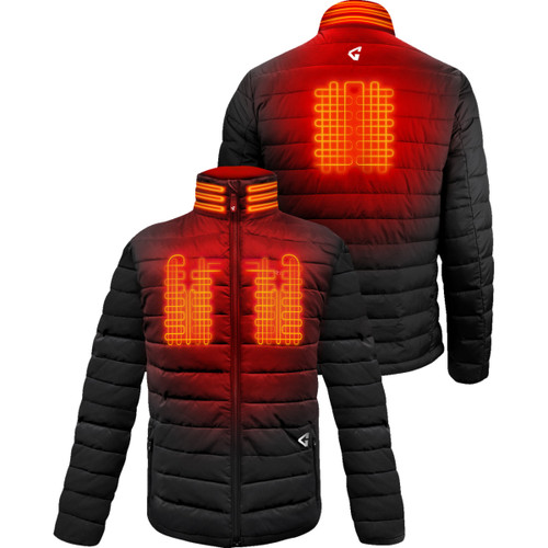 Gerbing Heated Clothing #GER-KPJKT-7V-M-B-S - 7V Khione Insulated Heated Puffer Jacket 2.0 - Black - Small