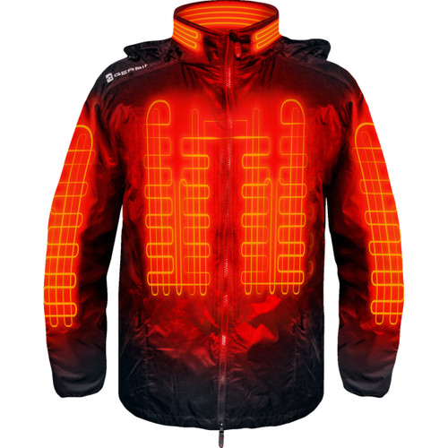 Gerbing Heated Clothing #GER-JKLN-PK-3XL-BLK - 12V Heated Jacket Liner 2.0 - Black - 3XL