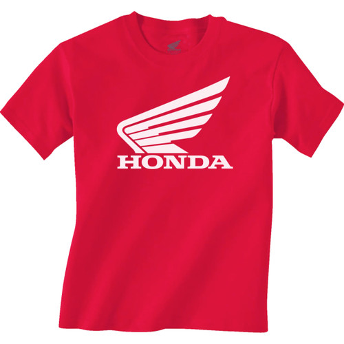 Honda Apparel #NP21S-Y3034-L - Youth Honda Wing T-Shirt - Red - Large