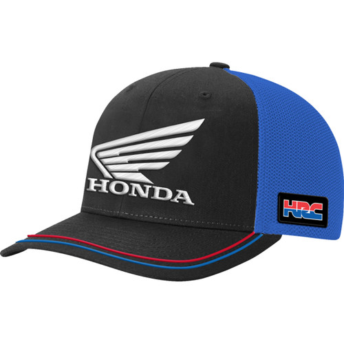 Honda Apparel #NP21A-H2492 - Youth Honda HRC Hat - Black/Royal Blue