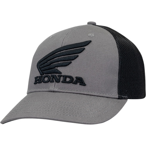 Honda Apparel #NP21A-H1827 - Honda Trucker Hat - Charcoal/Black