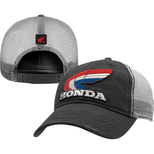 Honda Apparel #NP21A-H2488 - Honda Vintage Wing Hat - Charcoal
