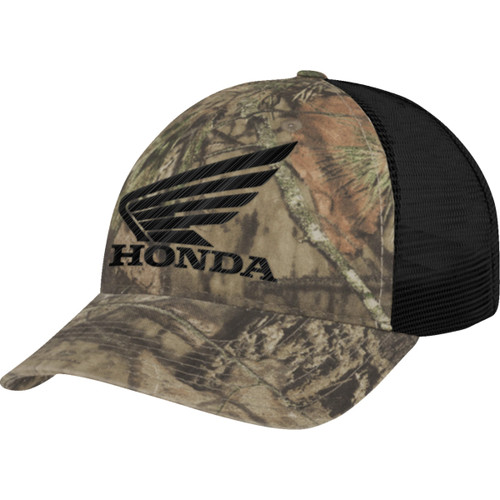 Honda Apparel #NP21A-H3168 - Honda Hat - Mossy Oak Camo/Black