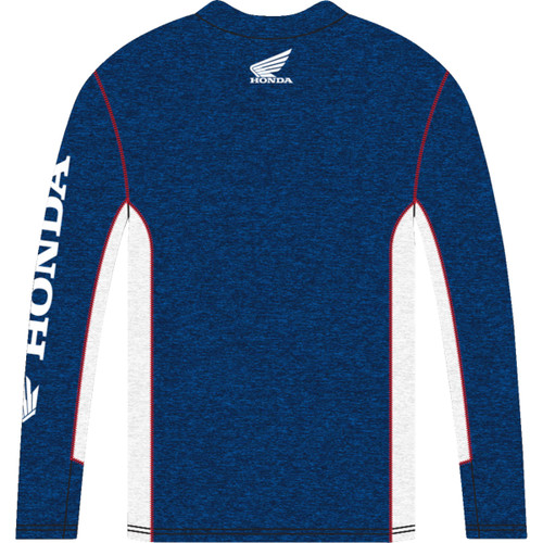 Honda Apparel #NP21S-M2482-2X - Honda HRC Long-Sleeve T-Shirt - Navy/White - 2XL