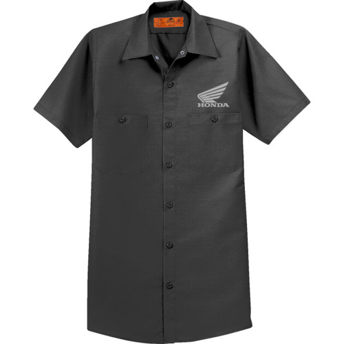 Honda Apparel #NP21S-M3024-M - Honda Work Shirt - Charcoal - Medium