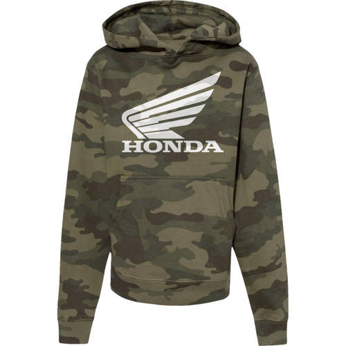 Honda Apparel #NP21S-Y3036-M - Youth Honda Hoodie - Camo - Medium