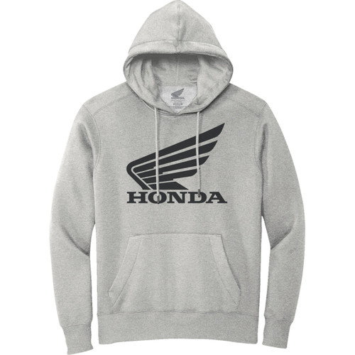 Honda Apparel #NP21S-S3028-XL - Honda Wing Hoodie - Gray/Black - XL
