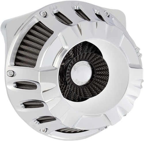 Deep-Cut Air Cleaner - Chrome - Big Twin