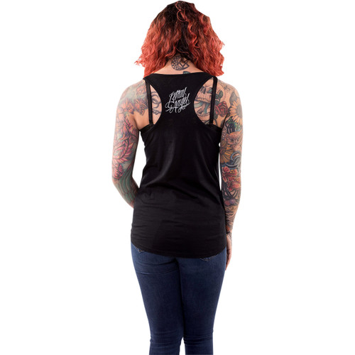 Lethal Threat #LA20508XL - Women's Dark Widow Razor Back Tank Top - Black - XL