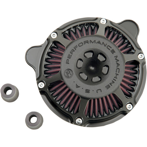 Performance Machine (PM) #0206-2078-SMB - Max HP Air Cleaner Kit - Black Ops™