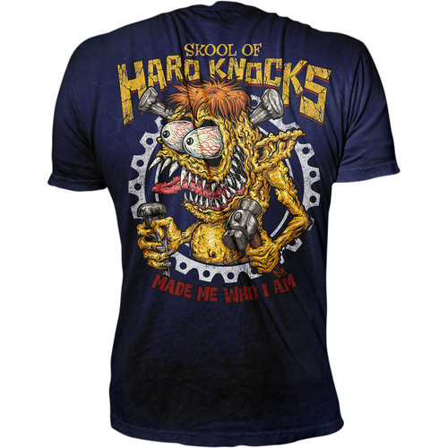 Lethal Threat #LT20896XXL - Skool of Hard Knocks T-Shirt - Blue - 2XL