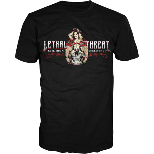 Lethal Threat #LT20893XXL - Evil Iron T-Shirt - Black - 2XL