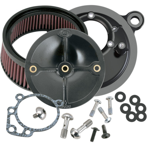 S&S Cycle #170-0058 - Super Stock™ Stealth Air Cleaner Kit - Black