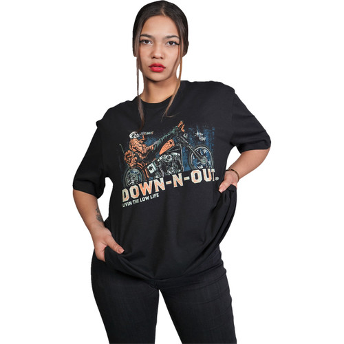 Lethal Threat #DT10043L - Down-N-Out Party First Safety Second - Black - Large