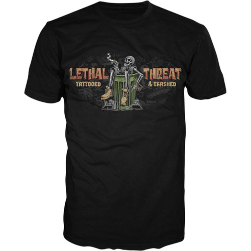 Lethal Threat #LT20892XXXL - Tattooed & Trashed T-Shirt - Black - 3XL