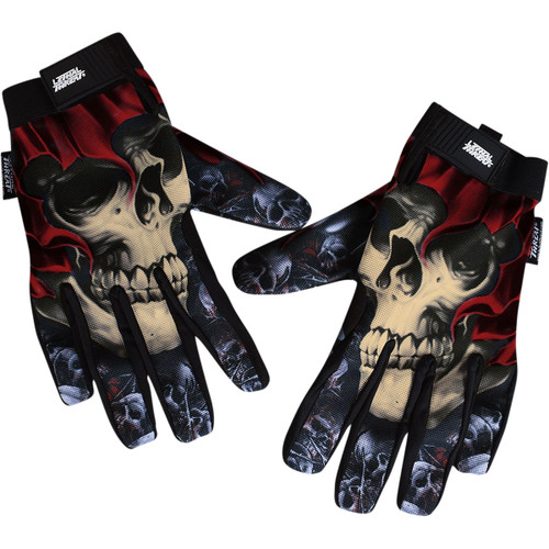 Lethal Threat #GL15016L - Reaper Gloves - Black/White - Large