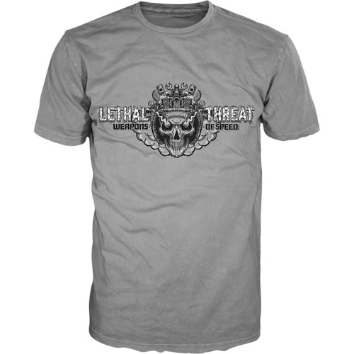 Lethal Threat #VV40170-4XL - Vintage Velocity Blow Your Mind T-Shirt - Gray - 4XL