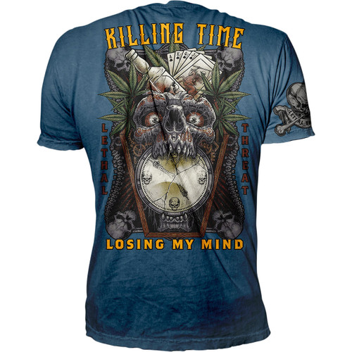 Lethal Threat #VV40175XXL - Killing Time T-Shirt - Blue - 2XL