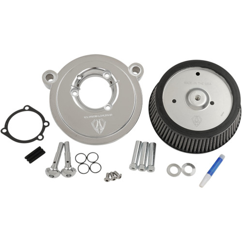 Arlen Ness #50-515 - Big Sucker™ Air Filter Kit - Chrome - Stage I