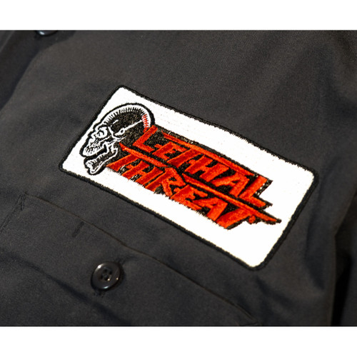 Lethal Threat #DG60177L - Motorhead Garage Shop Shirt - Gray - Large