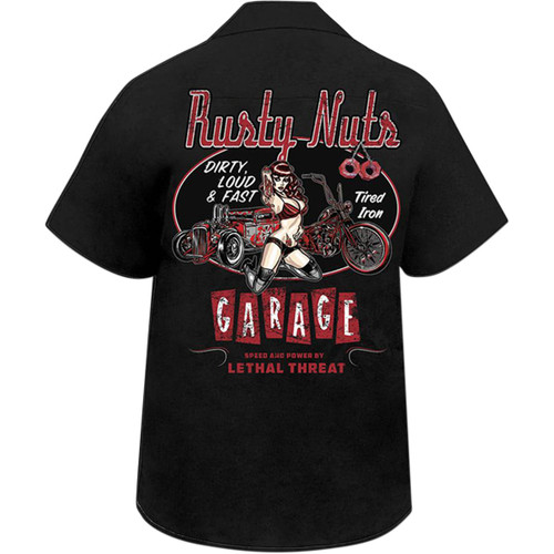 Lethal Threat #HW50197XL - Rusty Nuts Shirt - Black - XL