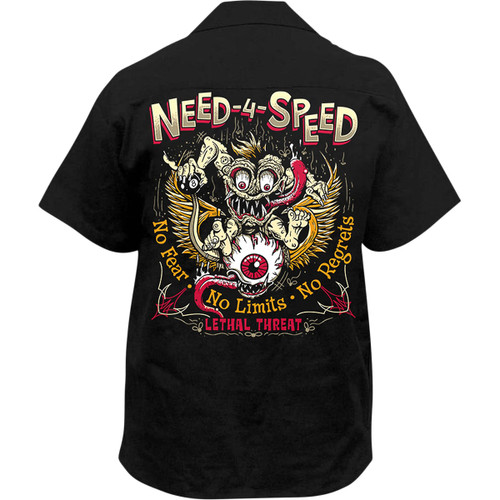 Lethal Threat #HW50232-4XL - Need 4 Speed Shirt - Black - 4XL