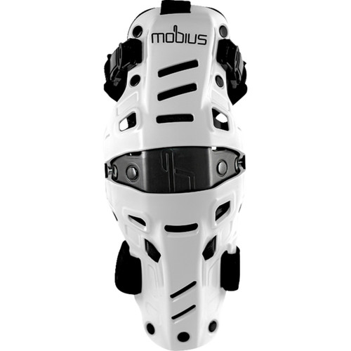 Mobius #1020110 - X8H Hybrid Knee Support - White/Black - S/M
