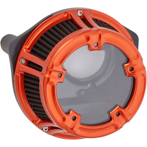 Arlen Ness #18-185 - Method™ Clear Series Air Cleaner - Orange