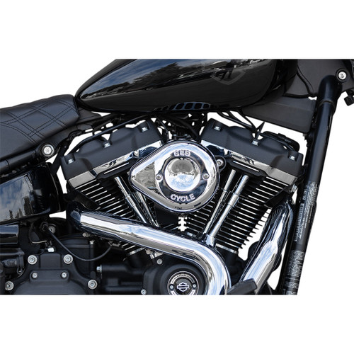 S&S Cycle #170-0435C - Mini Teardrop Stealth Air Cleaner Kit - Chrome
