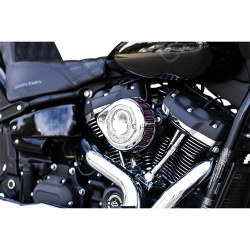 S&S Cycle #170-0435C - Mini Teardrop Stealth Air Cleaner Kit - Chrome